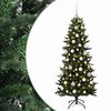 vidaXL Konstgjord julgran med julkulor 210 cm 300 LED-lampor Varmvit