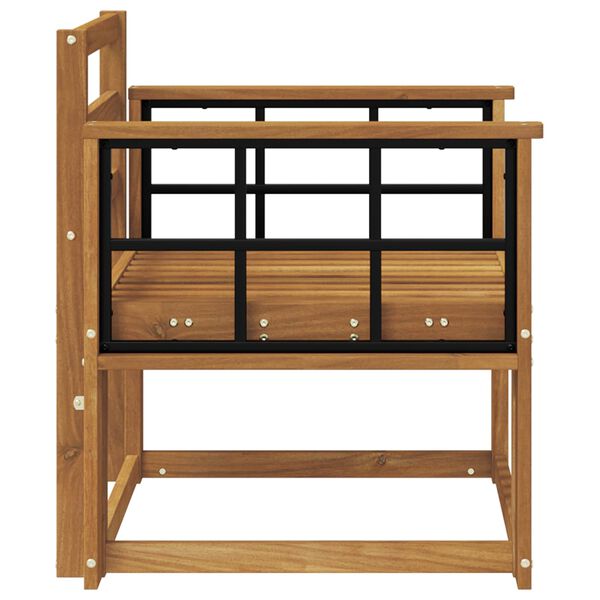 vidaXL Utomhussoffa Massivt Akaciatr&auml; Naturf&auml;rg