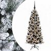 vidaXL Konstgjord julgran med julkulor 240 cm 300 LED-lampor Varmvit