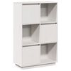 vidaXL H&ouml;gsk&aring;p vit 74x35x117 cm massiv furu