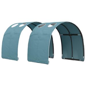 vidaXL S&auml;ngtunnel 2 pcs Ljusbl&aring; 211 x 67,5 x 2 cm Polyester