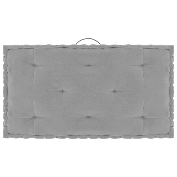 vidaXL Dyna till pallsoffa 5 st gr&aring; bomull