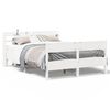 vidaXL S&auml;ngram utan madrass vit 140x190 cm massiv furu