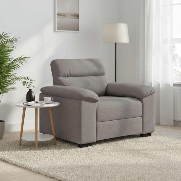 vidaXL Soffstol taupe 60 cm tyg