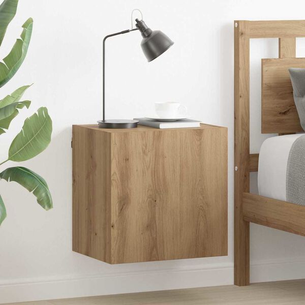 vidaXL TV V&auml;gghylla Artisan Ek 40,5x30x40cm Konstruerat tr&auml;