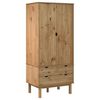 vidaXL Garderob OTTA 76,5x53x172 cm massiv furu