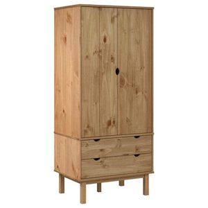vidaXL Garderob OTTA 76,5x53x172 cm massiv furu