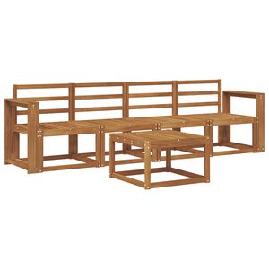 vidaXL Utomhussoffset 5 pcs Naturf&auml;rg