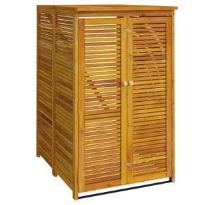 vidaXL Skjul f&ouml;r sopk&auml;rl 70x89x117 cm massivt akaciatr&auml;