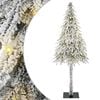 vidaXL Julgran med 300 LED-lampor med stativ Vit 210 cm PE och St&aring;l