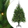 vidaXL Julgran med 150 LED-lampor med stativ Gr&ouml;n 120 cm PE