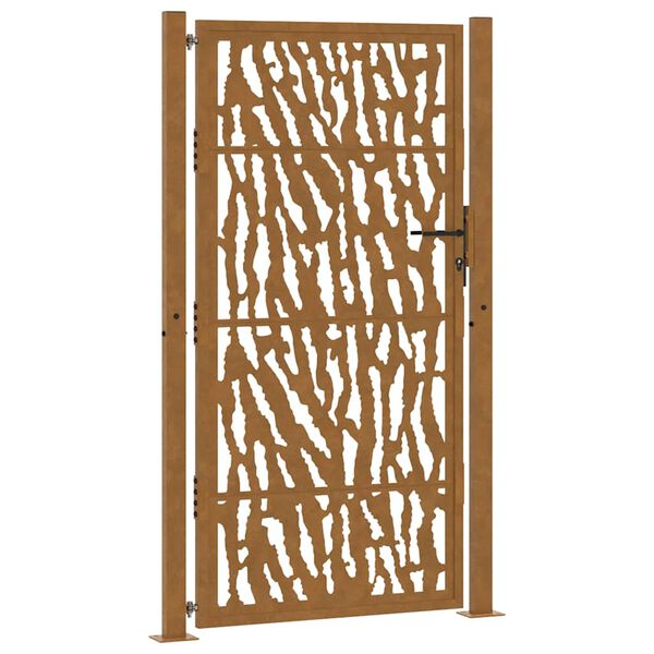 vidaXL Tr&auml;dg&aring;rdsgrind 100x200 cm v&auml;derbest&auml;ndig st&aring;lgrind med sp&aring;rdesign