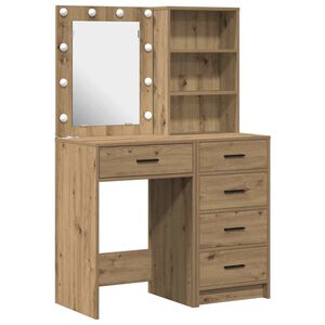 vidaXL Smyckebord 2 st Brun 50 x 41 x 135 cm Konstruerat tr&auml;