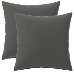 vidaXL Kudd&ouml;verdrag 2 st HEERLEN Antracit 30 x 30 cm Polyester