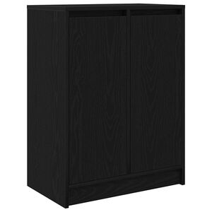 vidaXL Sk&auml;nk svart ek 57x34x76 cm konstruerat tr&auml;