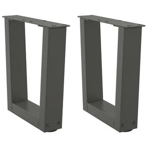 vidaXL Soffbordsben V-formade 2 st antracit 30x(30-31,3) cm st&aring;l