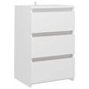 vidaXL S&auml;ngbord vit 40x35x62,5 cm konstruerat tr&auml;