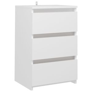vidaXL S&auml;ngbord vit 40x35x62,5 cm konstruerat tr&auml;