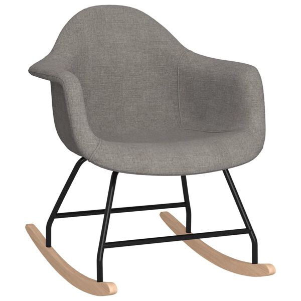 vidaXL Gungstol ljusgr&aring; tyg