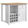 vidaXL K&ouml;ks&ouml; set 2 st PANAMA Vit och Honungsvax 112 x 77 x 90 cm