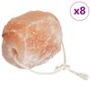 vidaXL Saltlick Stenar 8 st Rosa Bergsalt