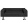 vidaXL Barnsoffa svart 70x45x26,5 cm sammet