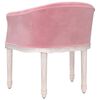 vidaXL Matstol rosa sammet