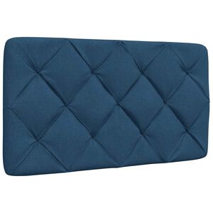 vidaXL Headboard Cushion Blue 80 cm Fabric
