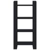 vidaXL Bokhylla/Rumsavdelare svart 60x35x125 cm massiv furu