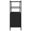 vidaXL Bokhylla svart 80x30x78,5 cm konstruerat trä och järn