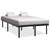 vidaXL S&auml;ngram utan madrass svart metall 180x200 cm