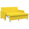 vidaXL Pull Out Sofa Bed Ljusgul 154 x 94,5 x 80,5 cm Tyg