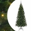 vidaXL Konstgjord julgran Gr&ouml;n 210 cm PE och PVC