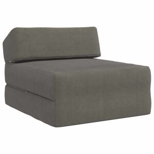 vidaXL F&auml;llbar Soffbed Ljusgr&aring; 60 x 70 x 41 cm Tyg