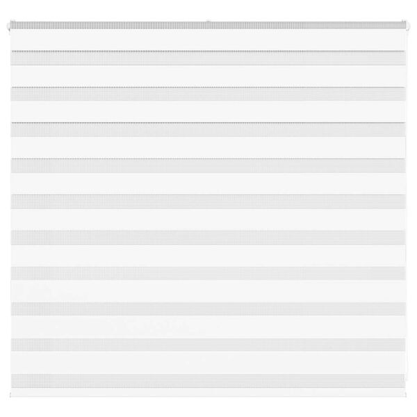 vidaXL Rullgardin zebra vit 160x100 cm tyg bredd 155,9 cm polyester