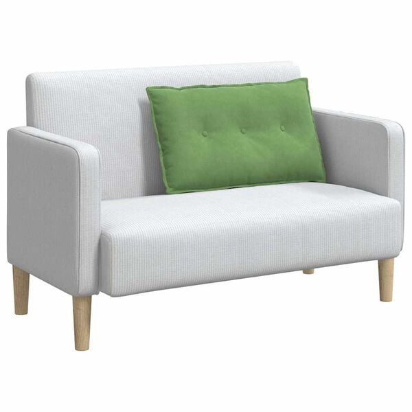 vidaXL Ryggkudde Ljusgr&ouml;n 80 x 50 cm Kordread tyg