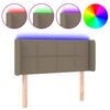 vidaXL S&auml;nggavel LED taupe 93x16x78/88 cm tyg