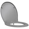 vidaXL Toalettstol Gr&aring; 47 x 37 x 4 cm Duroplast