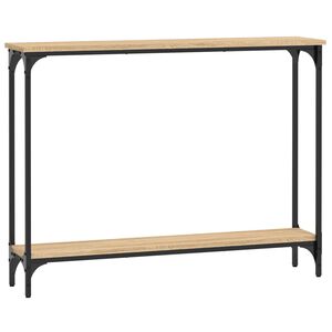 vidaXL Avlastningsbord sonoma-ek 100x22,5x75 cm konstruerat tr&auml;