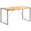vidaXL Matbord 140x70x75 cm massivt grovt mangotr&auml;