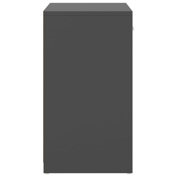 vidaXL Skob&auml;nk gr&aring; 94,5x31x57 cm konstruerat tr&auml;