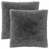 vidaXL Kudd&ouml;verdrag 2 st HEERLEN Ljusgr&aring; 80 x 80 cm PV Fleece