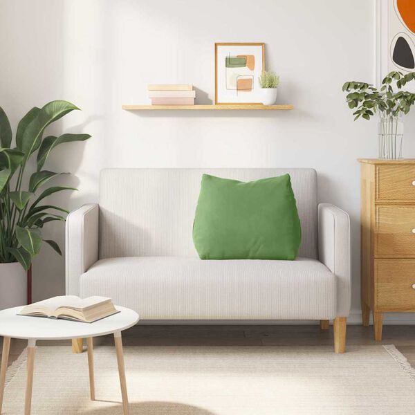 vidaXL Ryggkudde Ljusgr&ouml;n 60 x 20 x 50 cm Kordread tyg