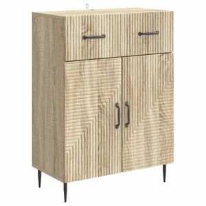 vidaXL Sideboard Sonoma-ek 66 x 34,5 x 89,5 cm Konstruerat tr&auml;