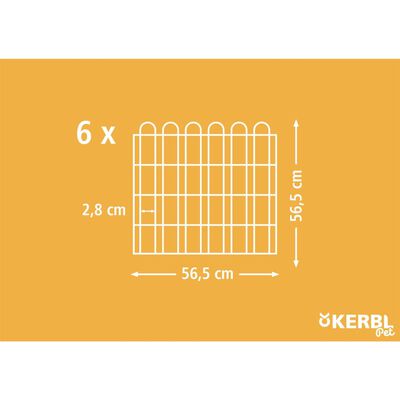 Kerbl Kaninhage sexkantig 56,5x56,5 cm krom