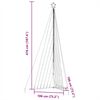 vidaXL LED julgran 789 LEDs bl&aring; 476 cm