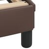 vidaXL Bed Frame without Mattress "Hvar" Brown 140x190 cm Faux Leather
