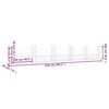 vidaXL U-formad gabionkorg med 6 stolpar järn 620x20x100 cm