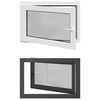 vidaXL K&auml;llarf&ouml;nster RISOR 90 x 70 cm PVC och glas Antracit