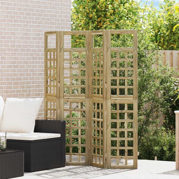 vidaXL Avsk&auml;rmningssk&auml;rm Honung brun 160 x 180 cm Massiv furu